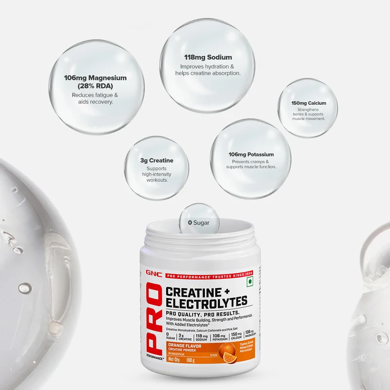 GNC Pro Performance Creatine + Electrolytes Powder