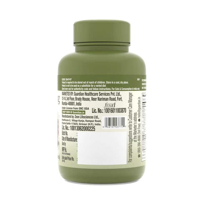 GNC Herbal Plus Triple Ginseng Root – 60 Vegetarian Capsules
